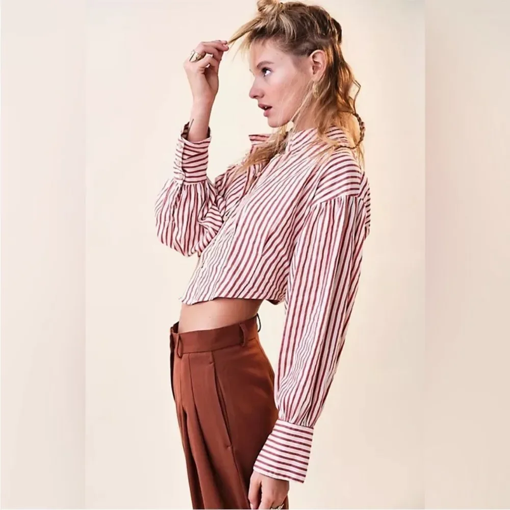 FREE PEOPLE Ophelia Corset Button Down